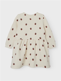 Lil Atelier Ladybug Sweat Kjole Ronja Whitecap Gray